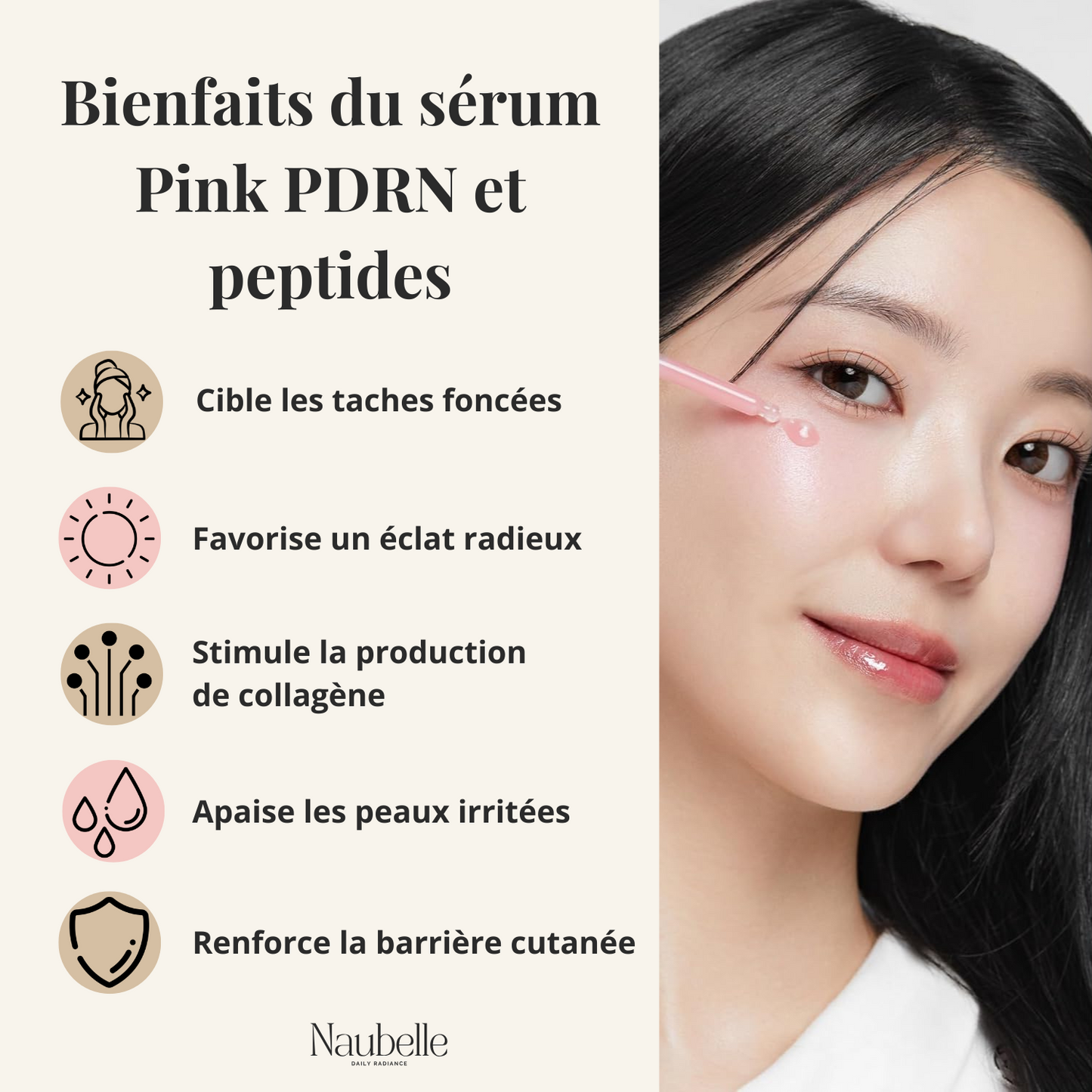 Sérum anti-âge visage aux peptides actifs