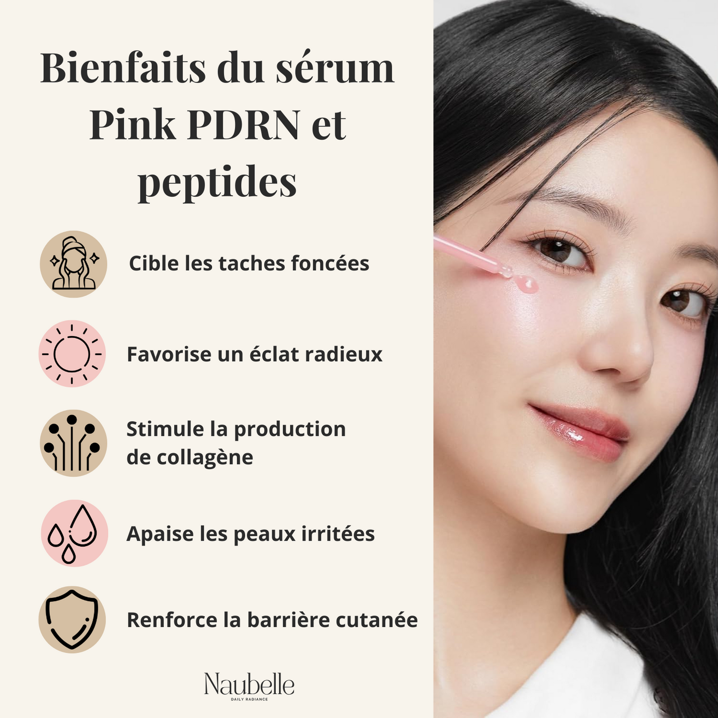 Soin complet (4 masques, Sérum & Lotion tonique) au Pink PDRN et collagène