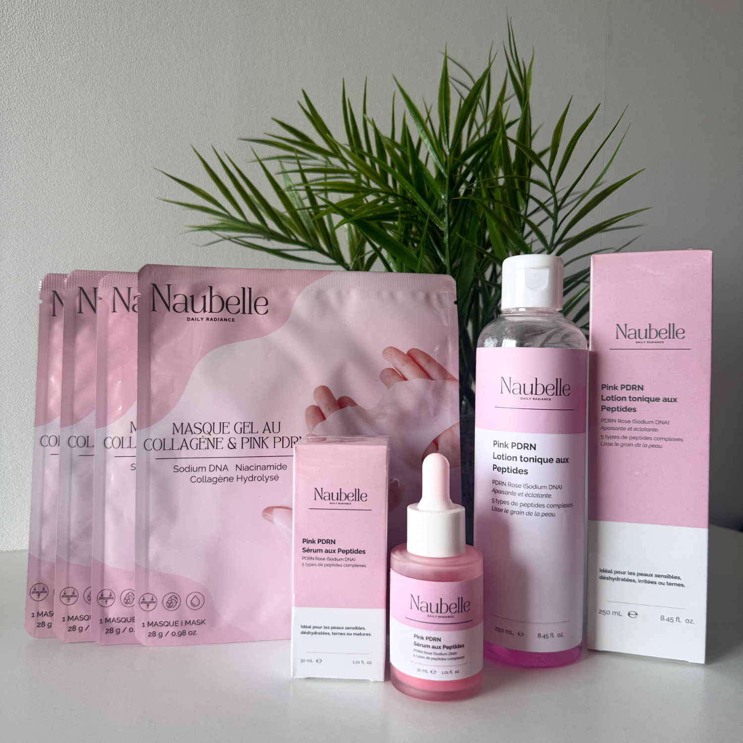 Kit soin peau éclatante au collagène