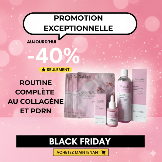 Soin complet (4 masques, Sérum & Lotion tonique) - au PDRN et collagène